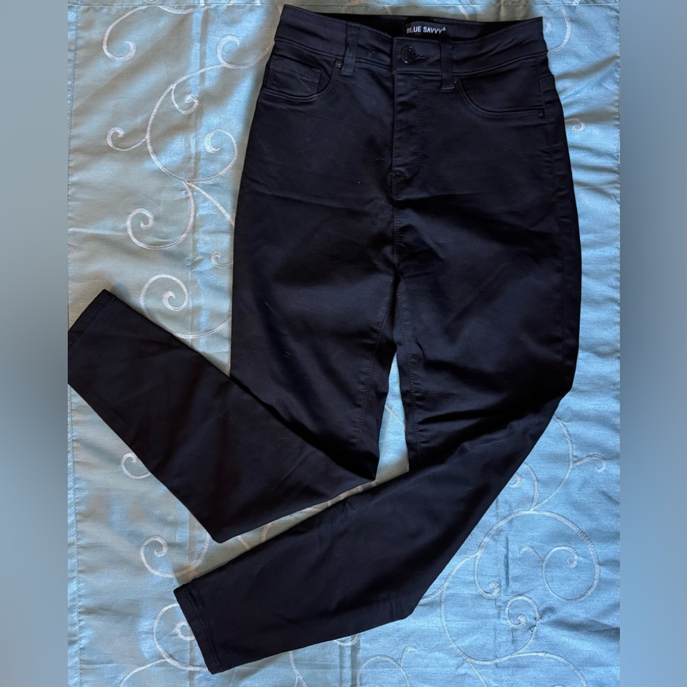 Blue Savvy black skinny jeans like new condition size 7